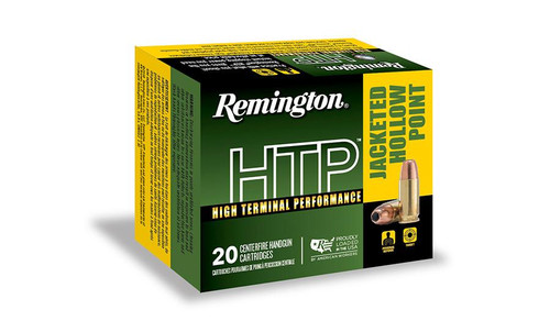 Remington 380 Auto Ammunition HTP RTP380A1A 88 Grain Jacketed Hollow Point 20 Rounds