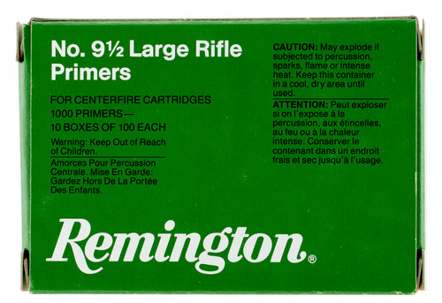 Remington Primers 9-1/2 Large Rifle X22608 1000 Count