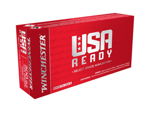 Winchester 300 Blackout Ammunition USA Ready RED300 125 Grain Open Tip 20 Rounds