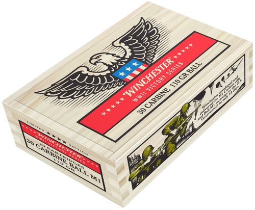 Winchester 30 Carbine Ammunition WWII Victory Series X30M1WW2 110 Grain Ball 20 rounds