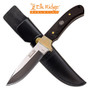 Elk Ridge Evolution Black Wood Handle Fixed Blade Knife EREFIX013BK