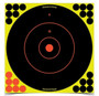 Birchwood Casey BC-34022 Shoot NC 12 Inch Bull's Eye Target 12 Targets-288 Pasters