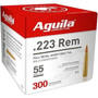 Aguila 223 Rem Ammunition 1E223108 55 Grain Full Metal Jacket Bulk Pack CASE 1200 Rounds