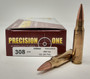 Precision One 308 Win Ammunition *REMAN* PONE564 150 Grain Full Metal Jacket 20 Rounds