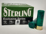 Sterling 12 Gauge Ammunition STRLG1232G8BOX 2-3/4" 1-1/8 oz #8 Shot  25 Rounds