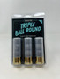 Reaper Defense Triple Ball 12 Gauge Ammunition RDG1203 2-3/4" With 3 72 Caliber Rubber Balls 3 Rounds