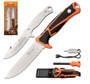 Elk Ridge Trek Fixed Blade Knife With Interchangeable Blades ERTKFIX001CS Orange/Black