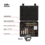 Allen Krome Compact Handgun Cleaning Kit For .22, .38, 9mm, 357, .44, &.45 Cal AL70607 14 Piece Black