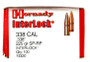 Hornady 338 Cal (.338 Dia) Reloading Bullets H3320 225 Grain Interlock Soft Point 100 Pieces