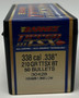 Barnes 338 Cal (.338 Dia) Reloading Bullets Copper TTSX B30428 210 Grain Boat Tail Ballistic Tip 50 Pieces
