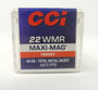 CCI 22 WMR Ammunition Maxi-Mag 0023 40 Grain Total Metal Jacket 50 Rounds