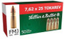 Sellier & Bellot Ammunition 7.62x25mm Tokarev 85 Grain Full Metal Jacket SB762TOK 50 rounds