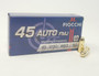 Fiocchi 45 Auto Ammunition FI45A 230 Grain Full Metal Jacket 50 rounds