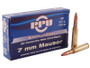 Prvi PPU 7mm Mauser Ammunition 7x57mm PP70 139 Grain Soft Point 20 Rounds