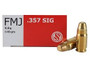 Sellier & Bellot 357 Sig Ammunition 140 Grain Full Metal Jacket 50 rounds