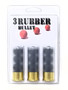 Paraklese Technologies 12 Gauge Ammunition 2-3/4” 3 Rubber Bullet 3 Rounds