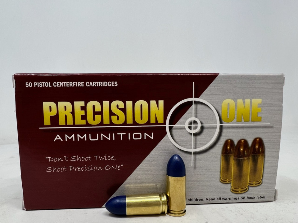 Precision One 9mm Luger Ammunition PONE1470 115 Grain Round Nose Blue