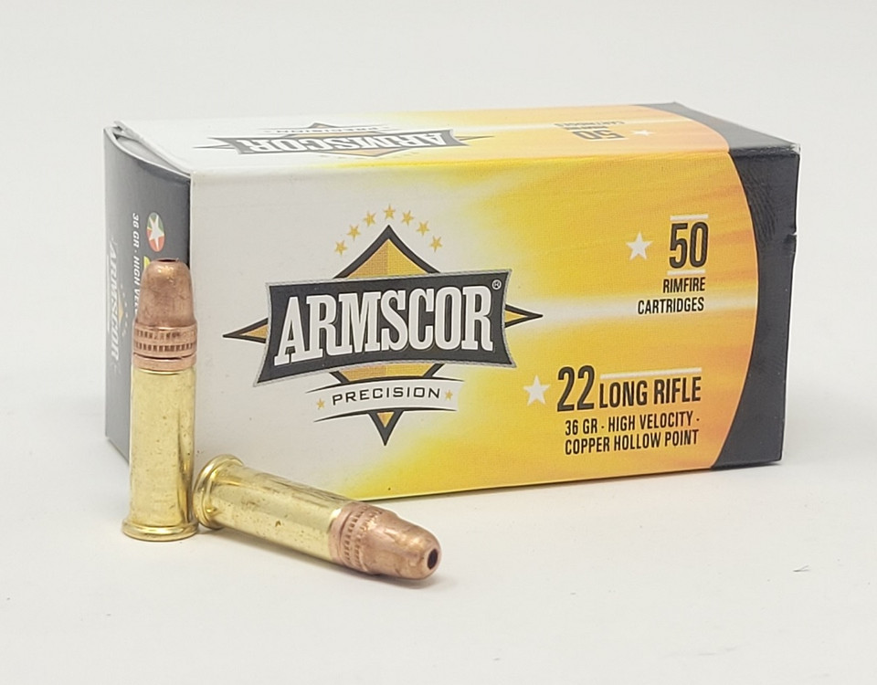 Armscor 22 LR 36gr HP 50 per box