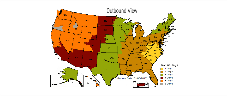 Ammunition shipping restrictions by state map