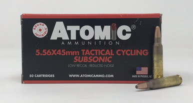 Atomic 5.56x45mm Ammunition Tactical Cycling Subsonic ATOM00408 112 ...