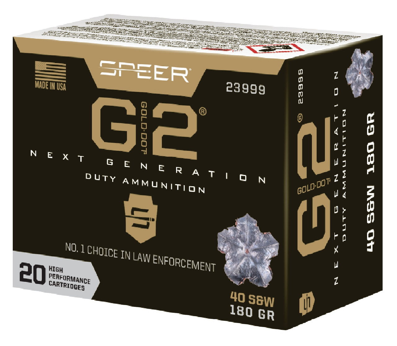 40 S&W Ammo - Speer Ammo Gold Dot G2 HP Speer Gold Dot G2 HP Ammo