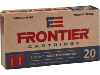 Bulk Hornady Military Grade Frontier Boat Tail Match HP Ammo