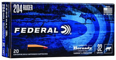 Federal Varmint & Predator Hornady V-Max Ballistic Tip Ammo