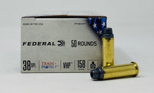 Federal 38 Special Ammunition  Train + Protect 158 Grain Versatile Hollow Point 50 Rounds