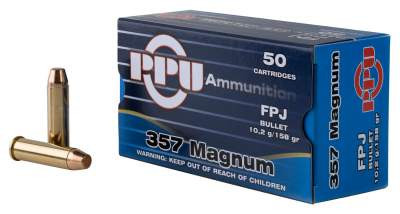 357 Mag Ammo - Bulk Prvi PPU Ammo Flat Point Jacketed Bulk Prvi PPU Flat Point Jacketed Ammo