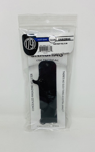 1791 GunLeather SnagMag Concealed Magazine Holster Right Hand Size122 1791TACSNAG122R Black Fits SIG Sauer P250 , SIG Sauer P320 , Smith & Wesson M&P 9 , Smith & Wesson M&P 40