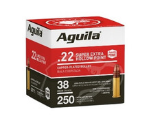 Aguila 22 LR Ammunition Super Extra 1B221103 38 Grain Hollow Point 250 Rounds