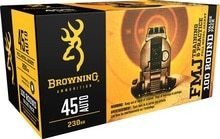 Browning 45 Auto Ammunition B191800454 230 Grain Full Metal Jacket 100 Rounds