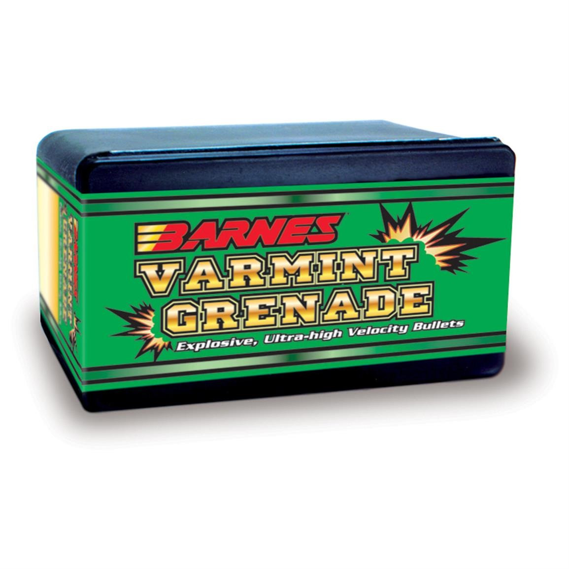 Barnes 6mm 243 Dia Varmint Grenade 62 Grain Hollow Point Reloading Bullets B30214 100 Pieces