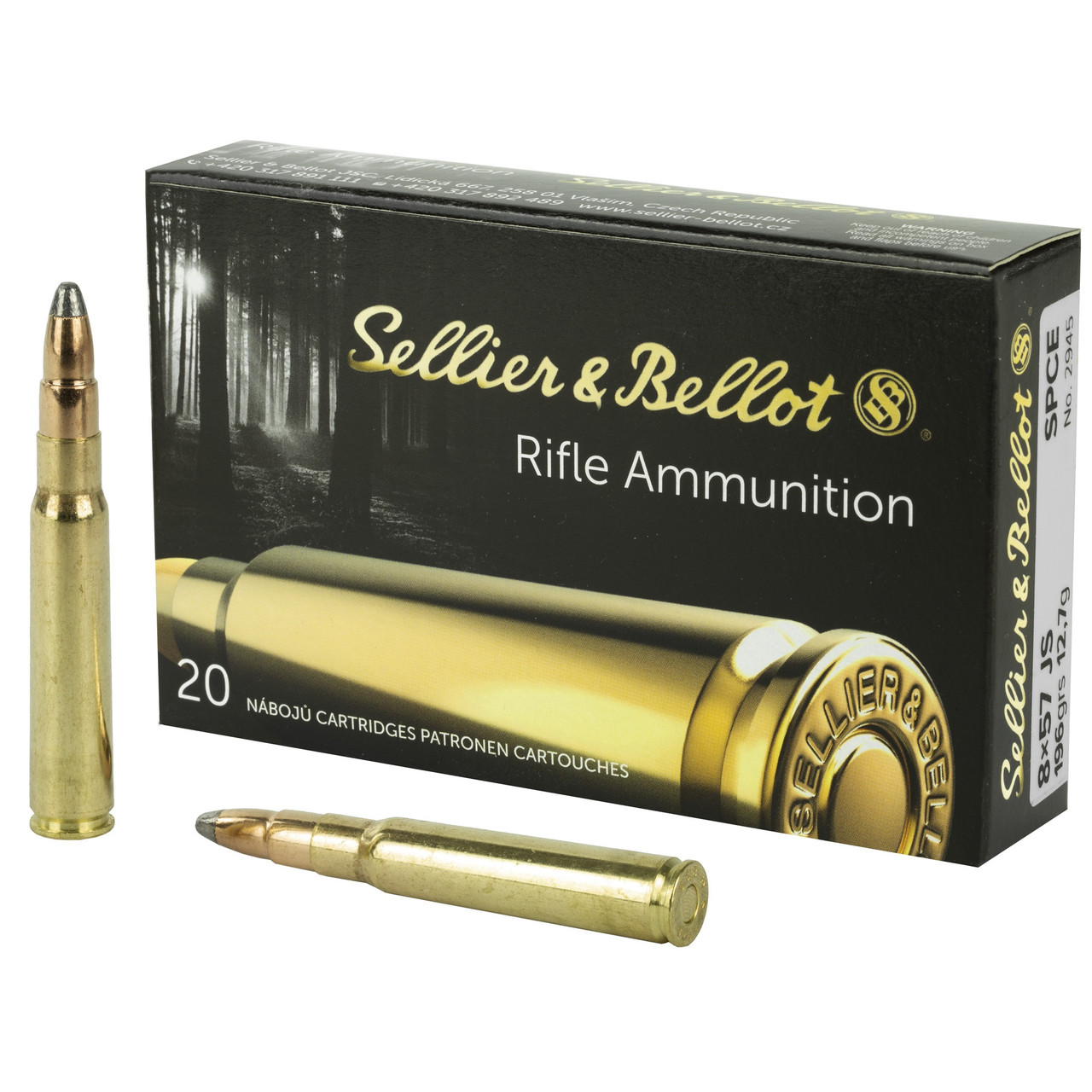 8mm Mauser Ammo - Sellier & Bellot JS Ammo SP Sellier & Bellot JS SP Ammo
