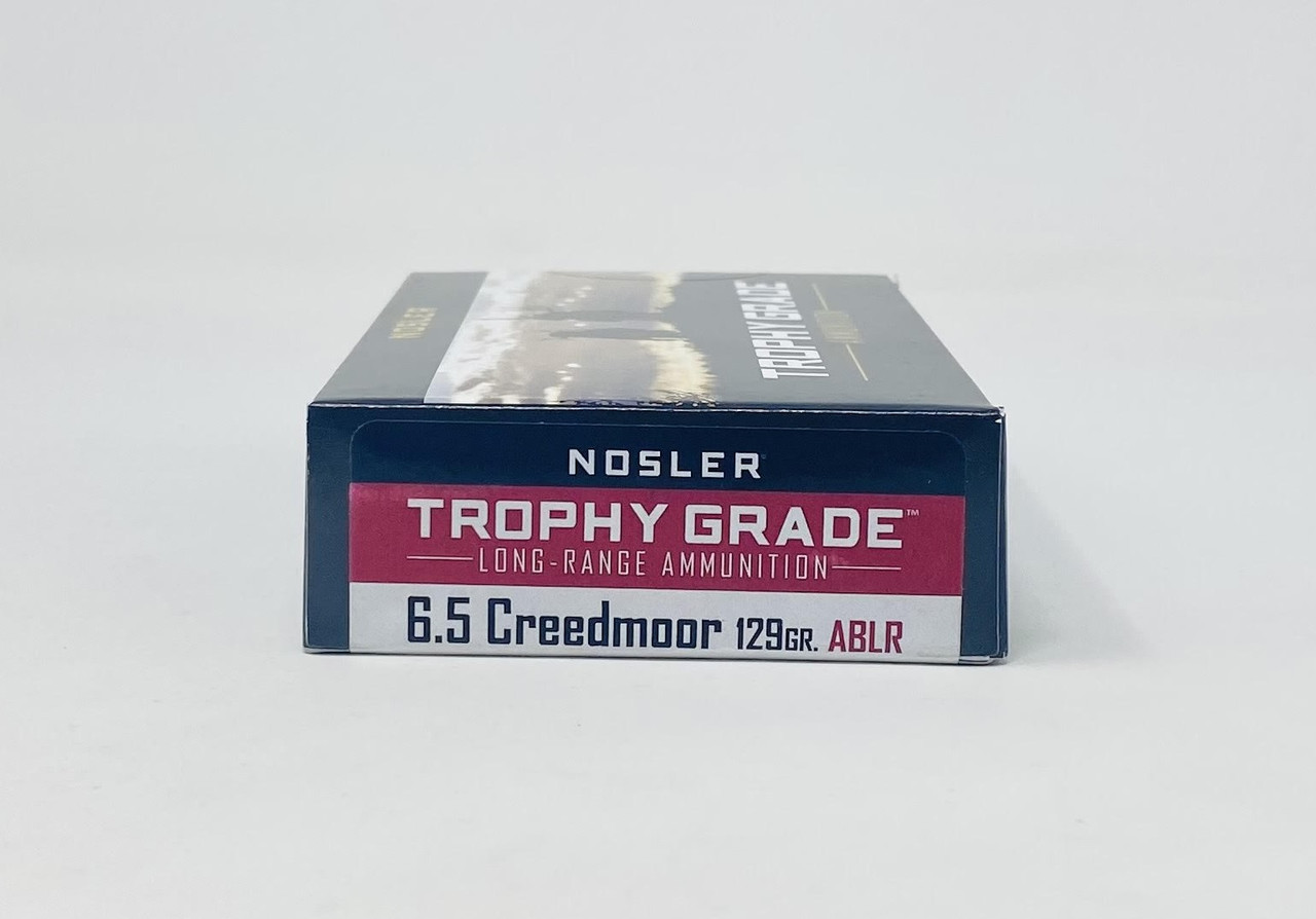 6.5mm Creedmoor Ammo - Nosler Trophy Grade Ammo AccuBond Long-Range Ballistic Tip Nosler Trophy Grade AccuBond Long-Range Ballistic Tip Ammo