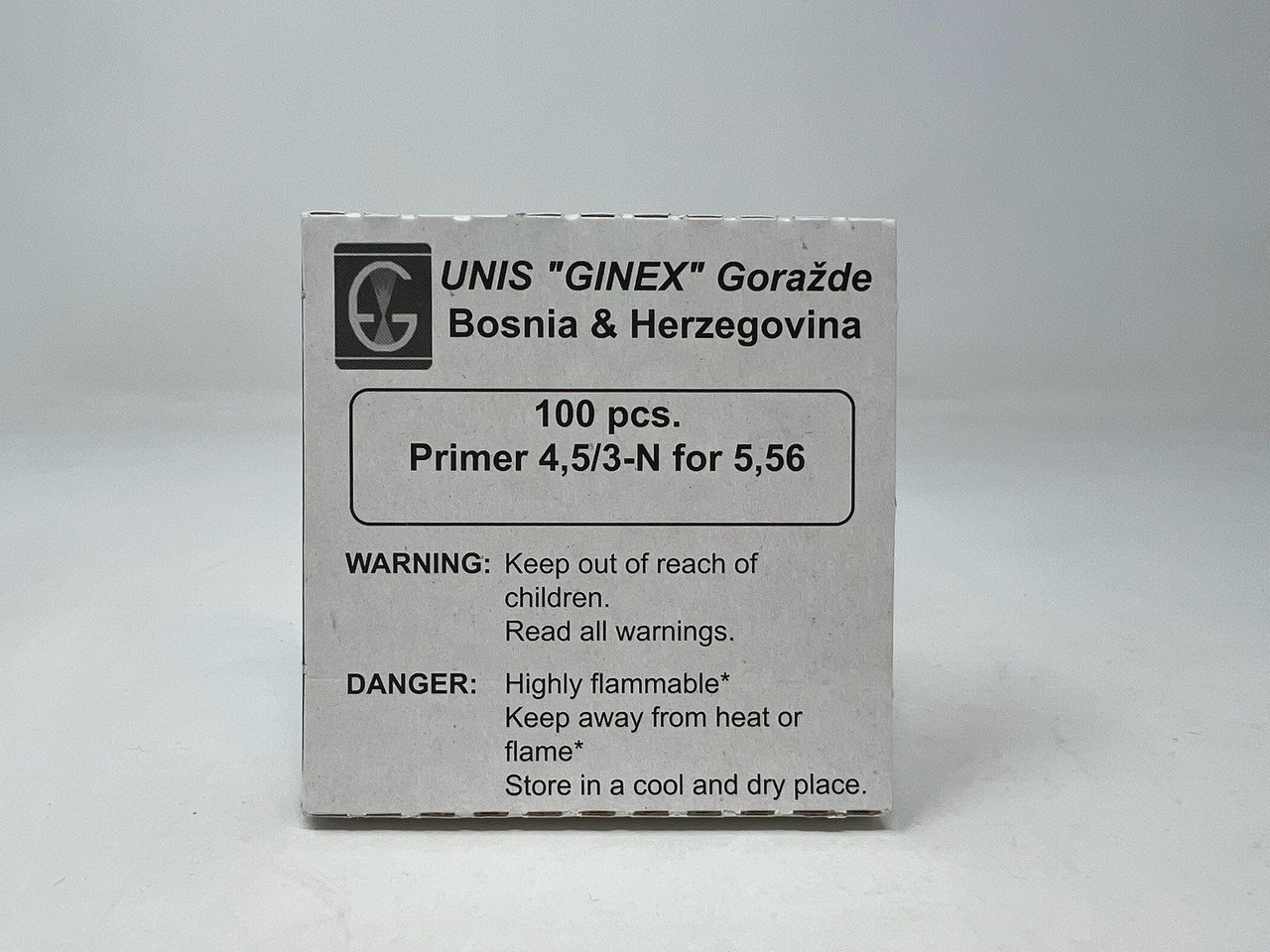 Unis Ginex Small Rifle Primers 5000 Count