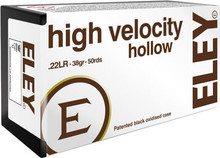 Eley 22 Long Rifle Ammunition ELEY5200 38 Grain Hollow Point 50 Rounds