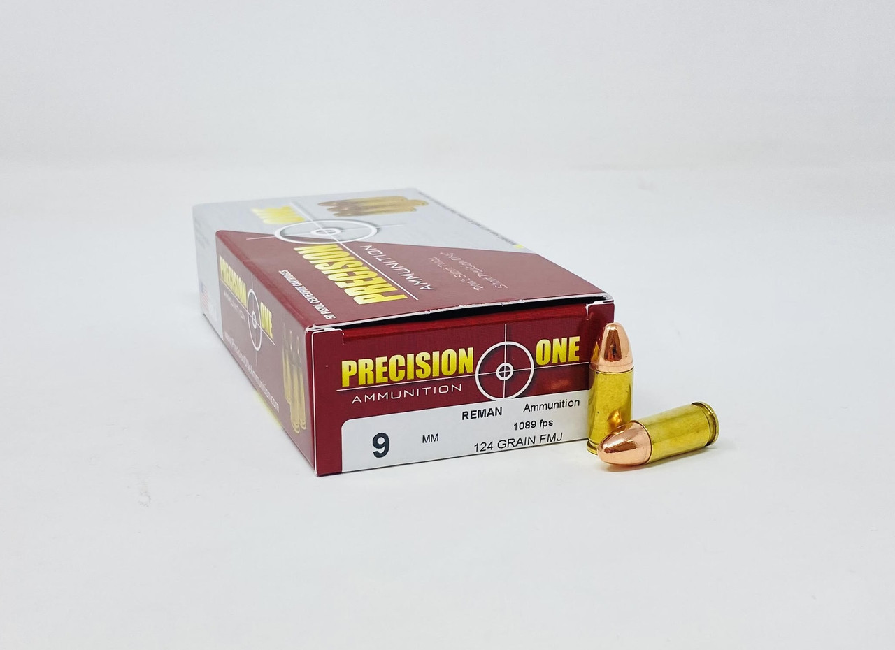 Precision One Luger REMAN FMJ Ammo