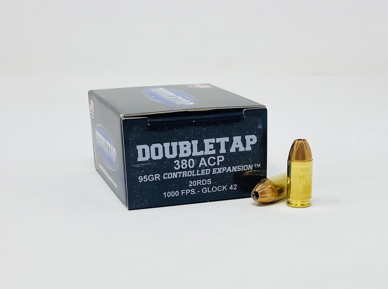380 Auto Ammo - DoubleTap Ammo Controlled Expansion HP JHP DoubleTap Controlled Expansion HP JHP Ammo