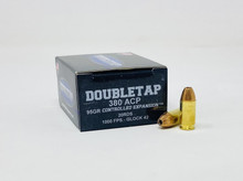 DoubleTap 380 Auto Ammunition DTAP380JHP 95 Grain Controlled Expansion Jacketed Hollow Point 20 Rounds