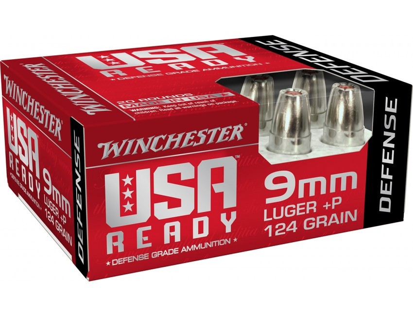 Winchester Luger Hex-Vent HP +P Ammo