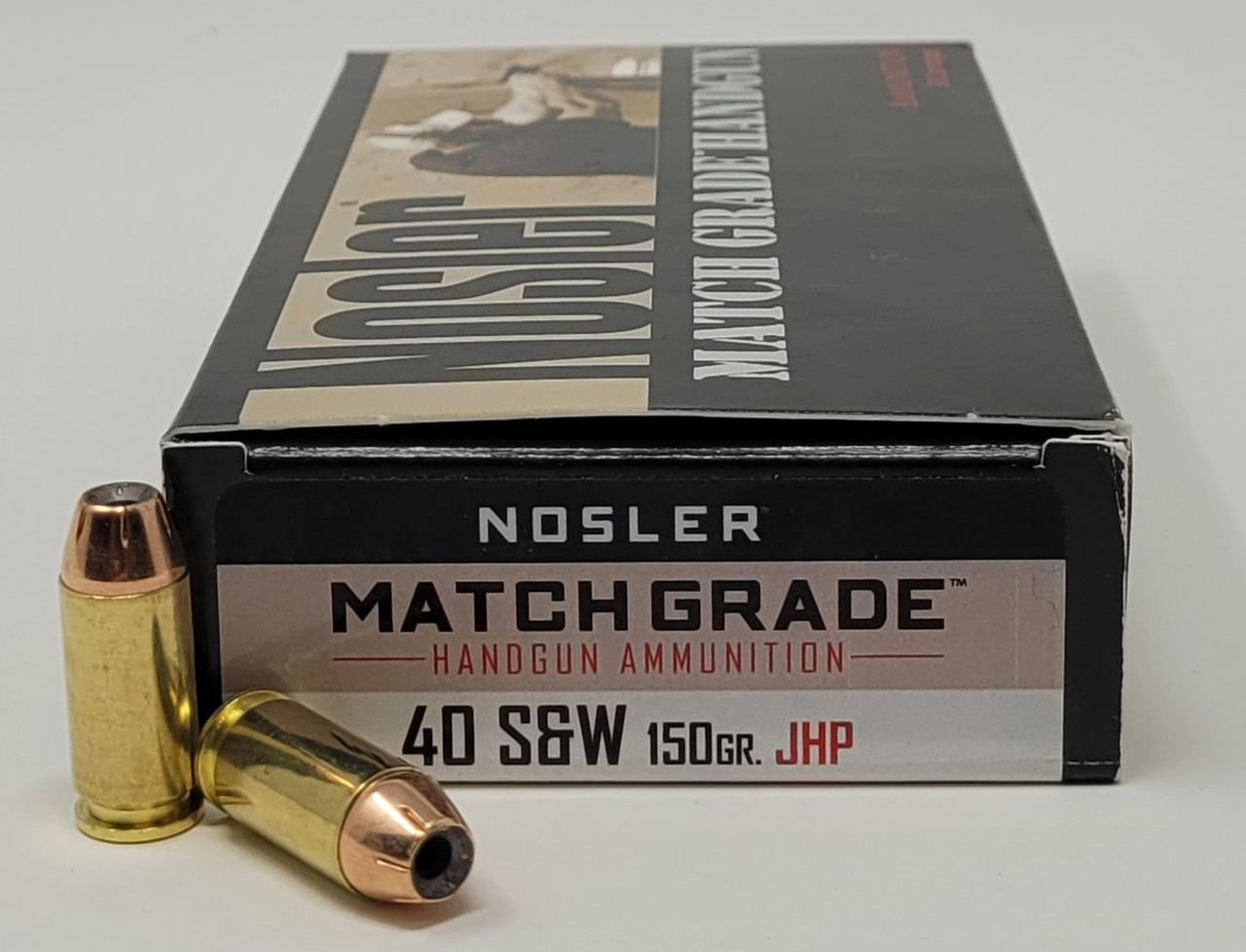 40 S&W Ammo - Nosler Match Grade Ammo HP JHP Nosler Match Grade HP JHP Ammo