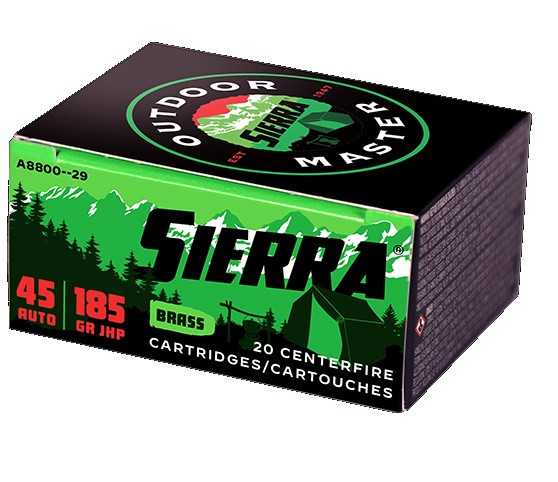 Sierra Outdoor Master HP JHP Ammo