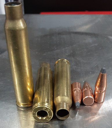 Lake City .556 Once Fired Deprimed Brass With 22 Caliber .224 55 Grain ...