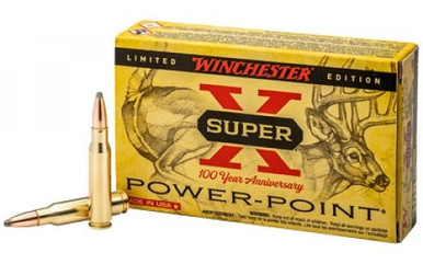 Limited Edition 100 Year Anniversary Winchester 308 Super X Power Point Ammunition X308100 150 Grain 2820 FPS 20 Rounds