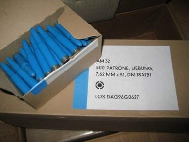 DAG 7.62x51mm Ammunition SRT Plastic Training Ammo DM18A1B1 10