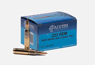 ADI World Class 223 REM Ammunition ADI223REM69 69 Grain Sierra ...
