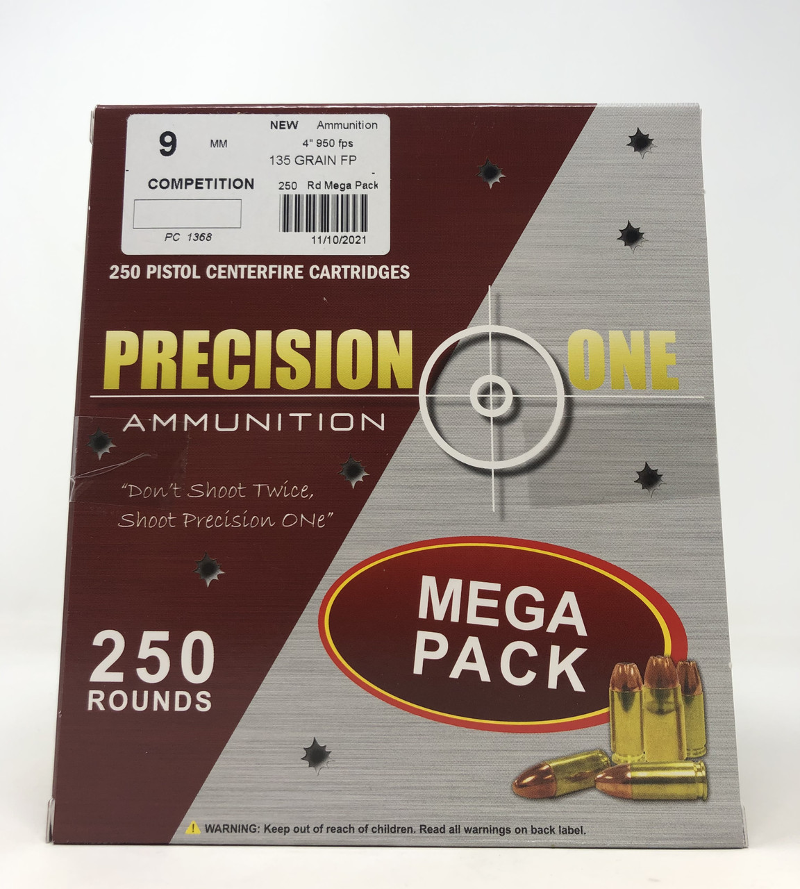 Precision One Luger Flat Point Ammo