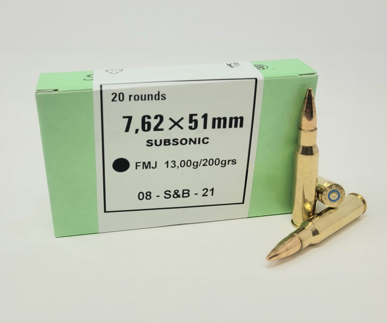 Sellier & Bellot Subsonic FMJ Ammo
