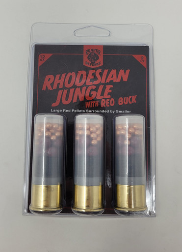 Reaper Defense Rhodesian Jungle Red 12 Gauge Ammunition RDG1260 2-3/4